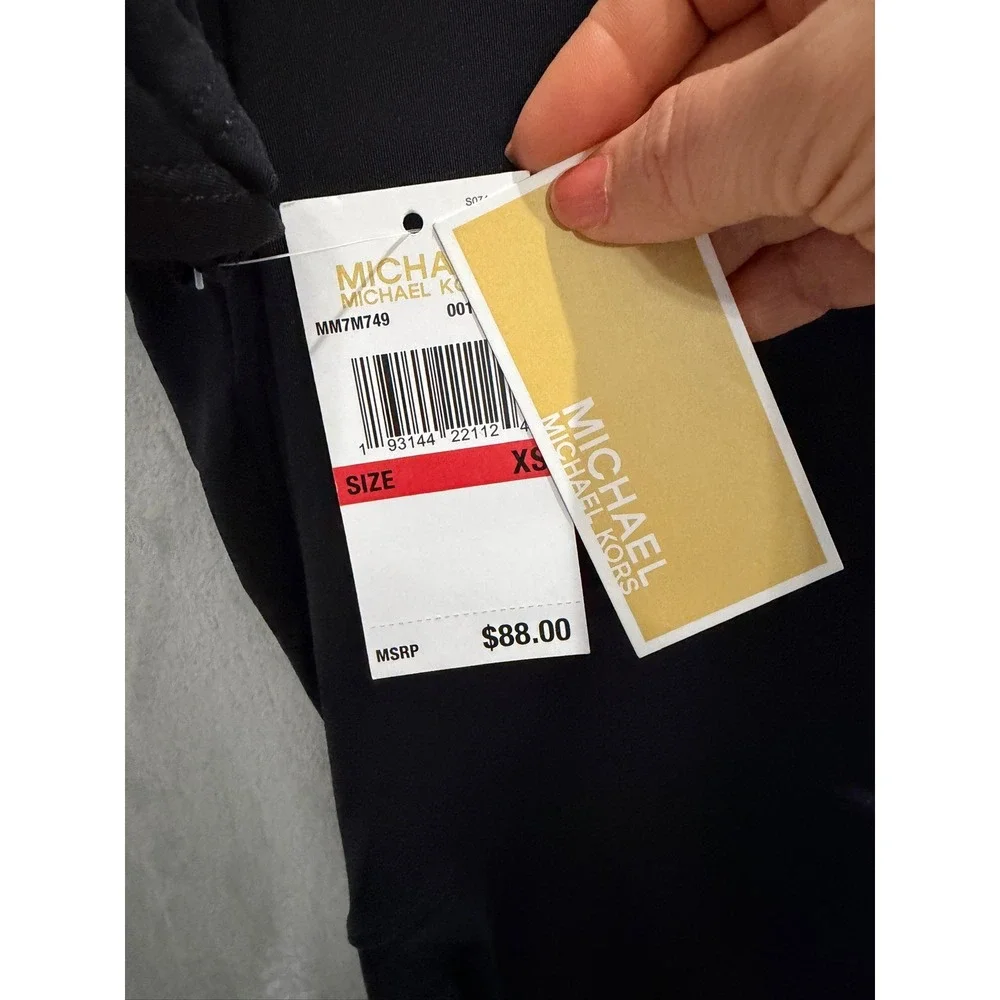NWT MICHAEL Michael Kors Women's Side-Tie Swim Cover-Up XS $88